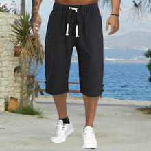 Last inn bildet i Galleri-visningsprogrammet, Uformelle ensfargede sommer bukser for menn