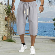 Last inn bildet i Galleri-visningsprogrammet, Uformelle ensfargede sommer bukser for menn