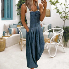 Last inn bildet i Galleri-visningsprogrammet, Uformell dongeri selebukse med brede ben og lommer