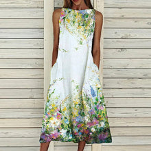 Last inn bildet i Galleri-visningsprogrammet, Ermeløs kjole med trykk