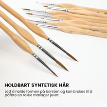 Last inn bildet i Galleri-visningsprogrammet, Miniatyr detalj penselsett