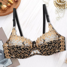 Last inn bildet i Galleri-visningsprogrammet, Brodert blomsterbh i plussstørrelse