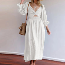 Last inn bildet i Galleri-visningsprogrammet, French Ruffled Lantern Sleeves Multi-wear kjole med rysjermer