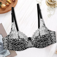 Last inn bildet i Galleri-visningsprogrammet, Brodert blomsterbh i plussstørrelse