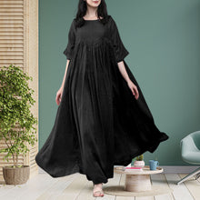 Last inn bildet i Galleri-visningsprogrammet, Sving-kjole med rund hals