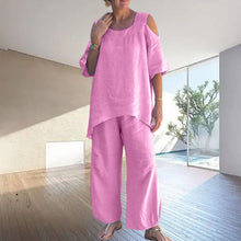 Last inn bildet i Galleri-visningsprogrammet, Rundhalset genserdress i bomullslin