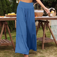 Last inn bildet i Galleri-visningsprogrammet, Ensfarget uformelt bukser med brede ben for kvinner