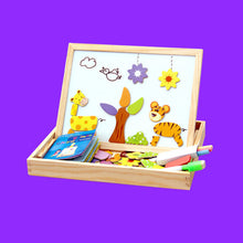 Last inn bildet i Galleri-visningsprogrammet, Magnetisk tegnebrett for dyrepuslespill