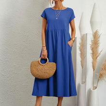 Last inn bildet i Galleri-visningsprogrammet, Sleeveless loose cotton linen dress