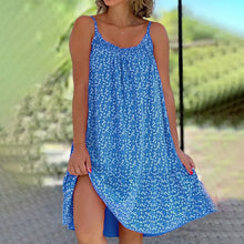 Last inn bildet i Galleri-visningsprogrammet, Kjole med trykk og skulderstropper