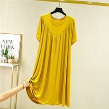 Last inn bildet i Galleri-visningsprogrammet, Super Soft Comfortable Short Sleeve Loose Pajama Dress