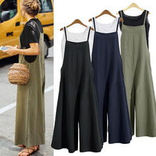 Last inn bildet i Galleri-visningsprogrammet, Women Casual Loose Solid Tank Jumpsuit
