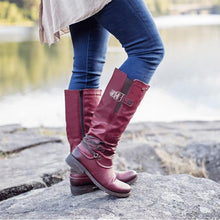 Last inn bildet i Galleri-visningsprogrammet, Høyhælte støvletter med glidelås for kvinner