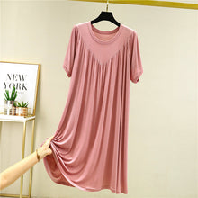 Last inn bildet i Galleri-visningsprogrammet, Super Soft Comfortable Short Sleeve Loose Pajama Dress