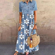 Last inn bildet i Galleri-visningsprogrammet, Trykt Kortermet Kjole