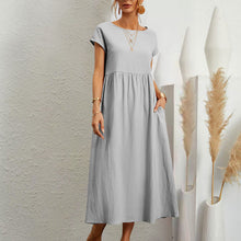 Last inn bildet i Galleri-visningsprogrammet, Sleeveless loose cotton linen dress