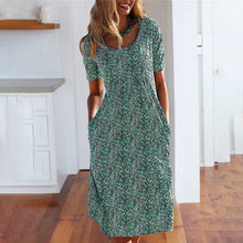 Last inn bildet i Galleri-visningsprogrammet, Midi-kjole med rund hals