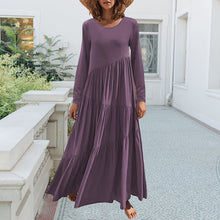 Last inn bildet i Galleri-visningsprogrammet, Asymmetrisk langt skjørt med rund hals