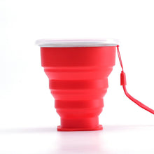 Last inn bildet i Galleri-visningsprogrammet, Saker Silikon Folding Camping Cup med lokk