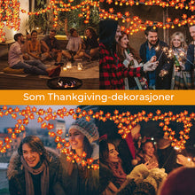 Last inn bildet i Galleri-visningsprogrammet, LED gresskar lønneblad dekorasjonslys