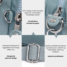 Last inn bildet i Galleri-visningsprogrammet, Funksjonell håndveske i ensfarget flerrom