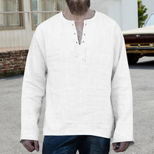 Last inn bildet i Galleri-visningsprogrammet, Ensfarget topp med snøring og lange ermer