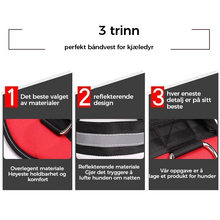 Last inn bildet i Galleri-visningsprogrammet, Reflekterende alt-i-ett hundesele uten trekkfunksjon