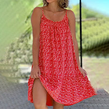 Last inn bildet i Galleri-visningsprogrammet, Kjole med trykk og skulderstropper