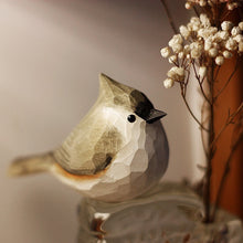 Last inn bildet i Galleri-visningsprogrammet, Fat Chirp Bird Wood Carving Ornament