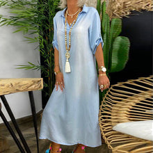 Last inn bildet i Galleri-visningsprogrammet, Dongeri-kjole med knapper