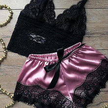 Last inn bildet i Galleri-visningsprogrammet, Cami pyjamassett med blonder