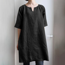 Last inn bildet i Galleri-visningsprogrammet, Ensfarget Løs kjole