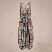 Last inn bildet i Galleri-visningsprogrammet, Women Summer Pattern Sleeveless Harem Jumpsuit