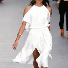 Last inn bildet i Galleri-visningsprogrammet, Ensfarget midikjole