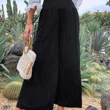 Last inn bildet i Galleri-visningsprogrammet, Ensfarget uformelt bukser med brede ben for kvinner