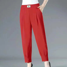 Last inn bildet i Galleri-visningsprogrammet, Uformelle bukser med stretchy midje i pluss størrelse for kvinner
