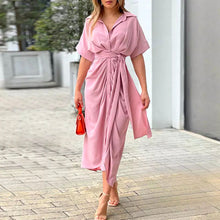 Last inn bildet i Galleri-visningsprogrammet, Enkeltspent skjortekjole med høy midje