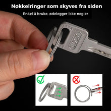 Last inn bildet i Galleri-visningsprogrammet, Karabinnøkkelring klips