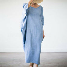 Last inn bildet i Galleri-visningsprogrammet, Løs kjole med rund hals