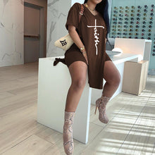 Last inn bildet i Galleri-visningsprogrammet, Trykt todelt t-skjorte og shorts sett