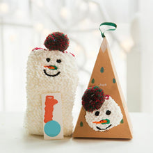 Last inn bildet i Galleri-visningsprogrammet, Varme og myke korall-fleece sokker med juletema og gaveeske (4 Par)