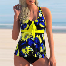 Last inn bildet i Galleri-visningsprogrammet, Halter tankini sett med blomstertrykk