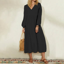 Last inn bildet i Galleri-visningsprogrammet, Lanternehylse Kjole med V-hals