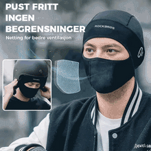 Last inn bildet i Galleri-visningsprogrammet, Sykkelhette med ansiktsbeskyttelse av issilke