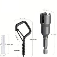 Last inn bildet i Galleri-visningsprogrammet, Firkantede opphengskroker med karabinkrok