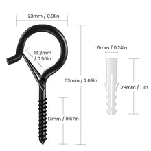 Last inn bildet i Galleri-visningsprogrammet, Firkantede opphengskroker med karabinkrok