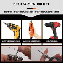 Last inn bildet i Galleri-visningsprogrammet, Magnetiske posisjoneringsskrutrekkerbits (5 stk)