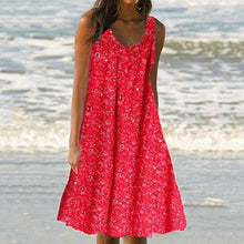 Last inn bildet i Galleri-visningsprogrammet, Tank-kjole med blomster-trykk