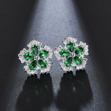 Last inn bildet i Galleri-visningsprogrammet, Blomst innlagte ørepynt