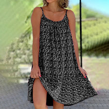 Last inn bildet i Galleri-visningsprogrammet, Kjole med trykk og skulderstropper